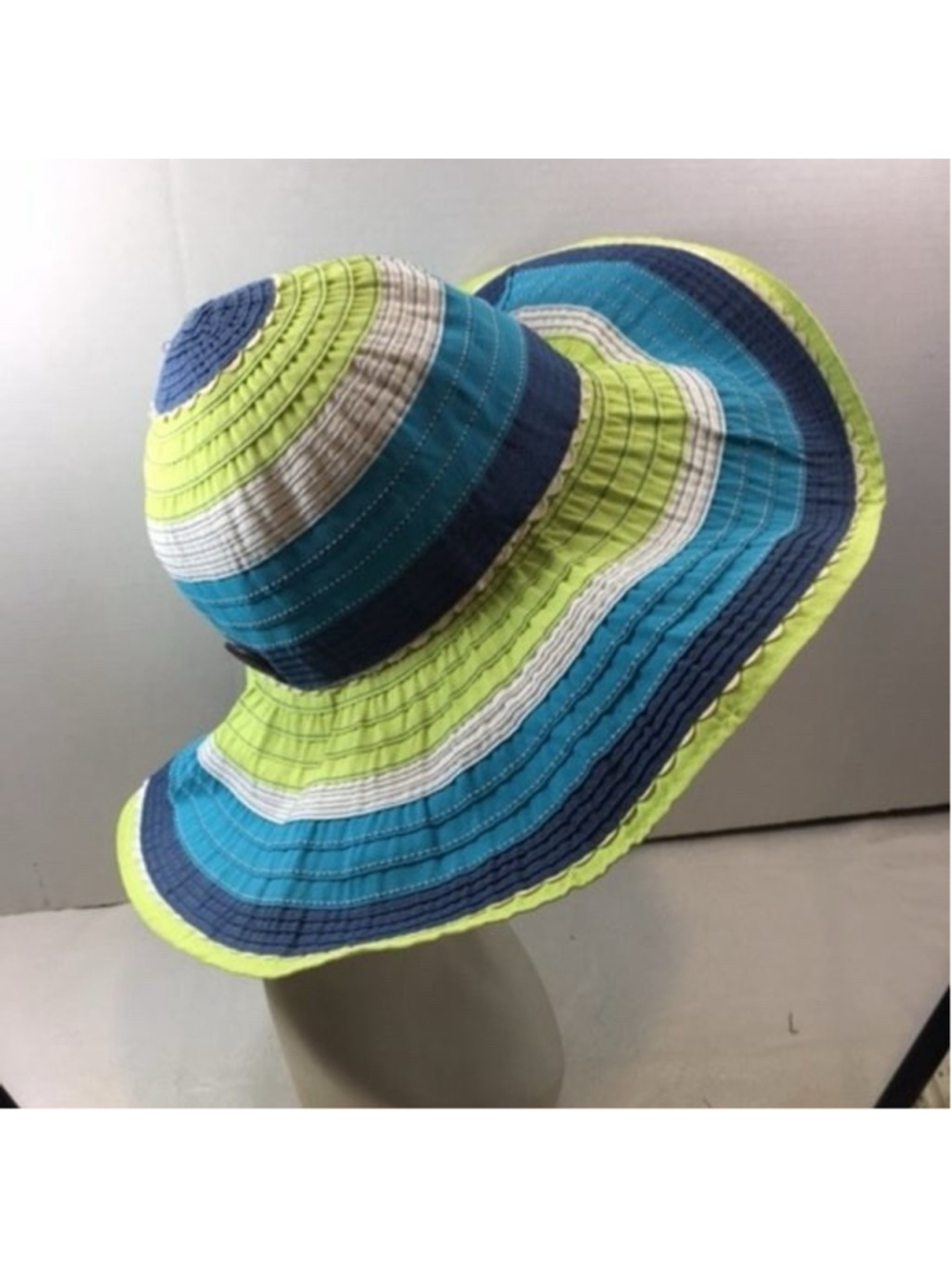 Panama Jack Women's Ribbon Floppy Packable Sun Hat 4" Big Brim OSFM Beach Cruise